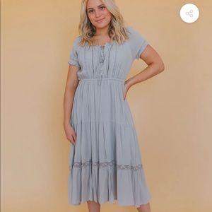 One Loved Babe “Melbourne Dress” - Pale Sage - Size M